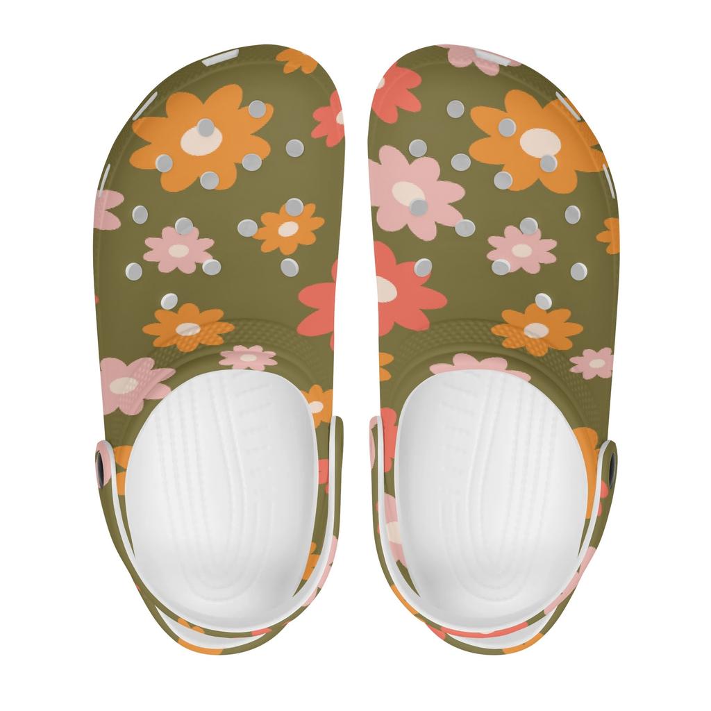 Cute Printed EVA Clogs Women Men Flexible Breathable Slip On Summer Sandals Casual Shoes Soft Sole Daily Walking Leisure Wear