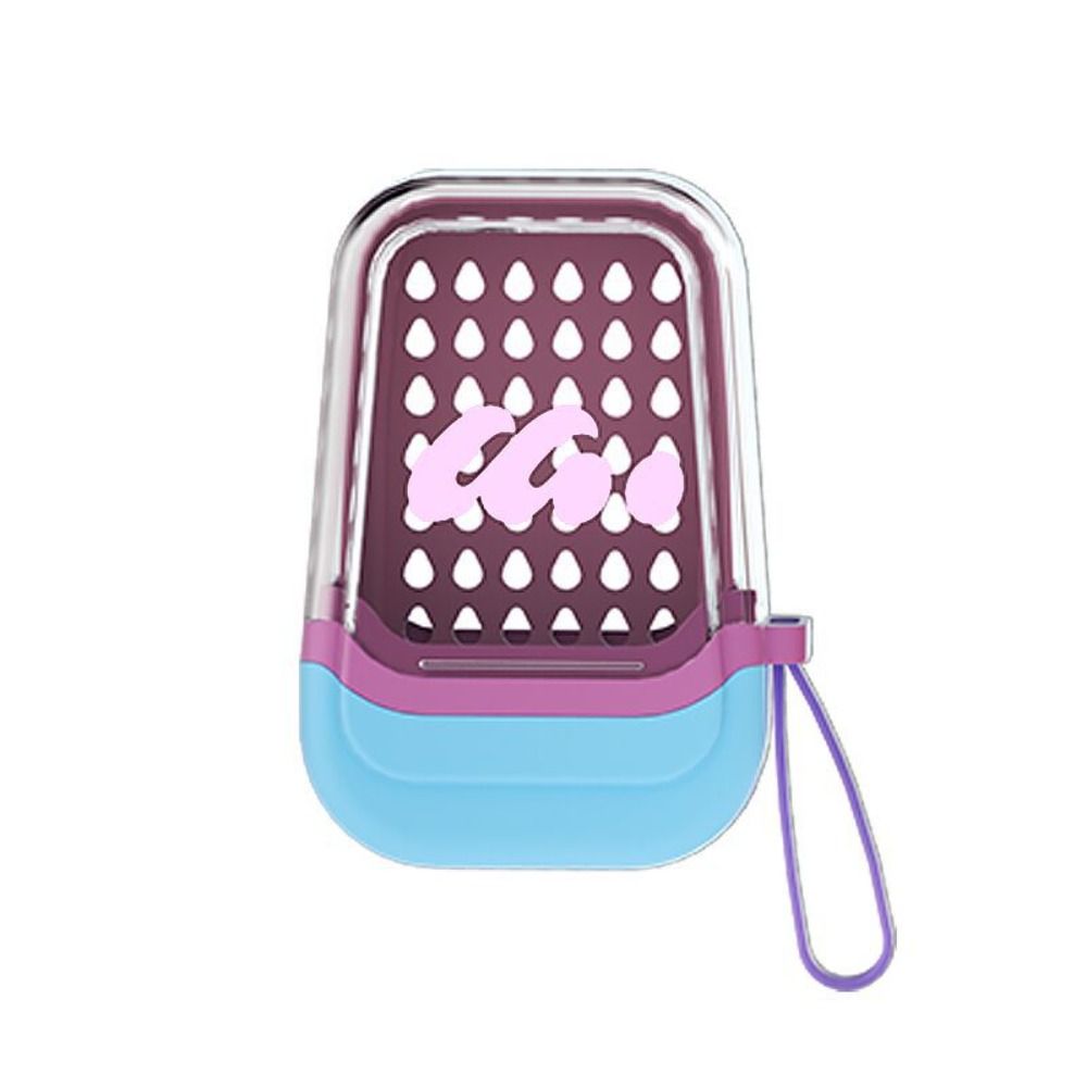 Мультяшная мыльница Dopamine, герметичная прозрачная пластиковая мыльница с поддоном для слива, переносная дорожная мыльница