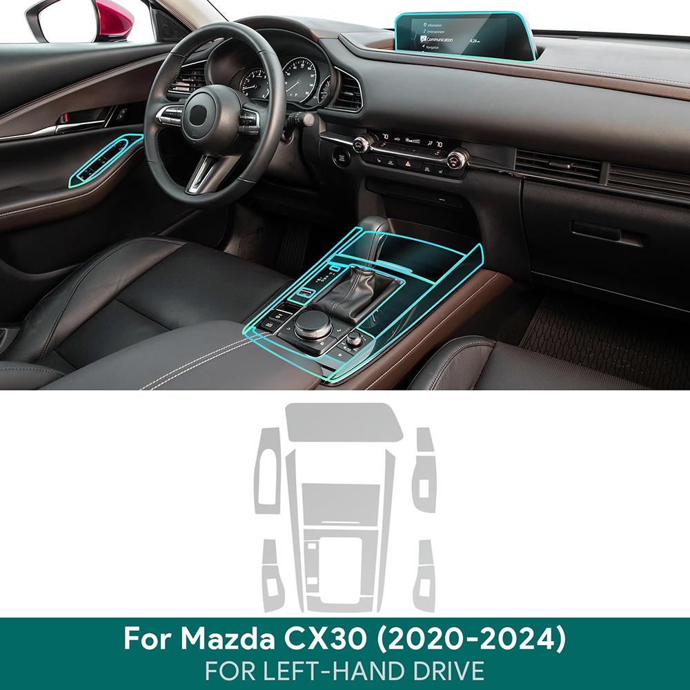 Защитная внутренняя пленка от царапин для MAZDA CX-30 2020-2024 Equator Sport Car TPU Аксессуары для экрана центральной консоли bngxu02