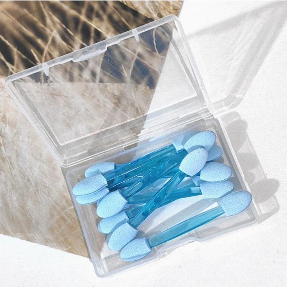 10pcs Multicolors Eyeshadow Stick Brush Double Sided Disposable Eyeshadow Brush Beauty Kit Brush