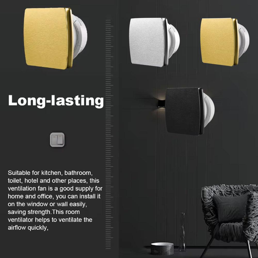 Bathroom Exhaust Fan 4 Inch Outlet Kitchen 2200rpm Waterproof Ventilator Wall Plastic Ventilation Extractor