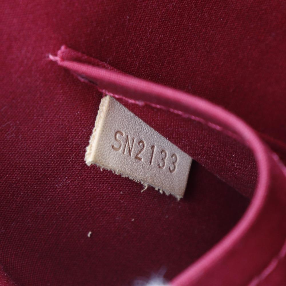 Louis Vuitton Сумка Alma GM M93596 Красный Помдамур Монограм Лак Женская Б/У