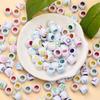 40pcs 8*9 Mm Acrylic Large Hole Letter Beads Cylindrical Letter Beads DIY Bracelet Necklace Jewelry Making