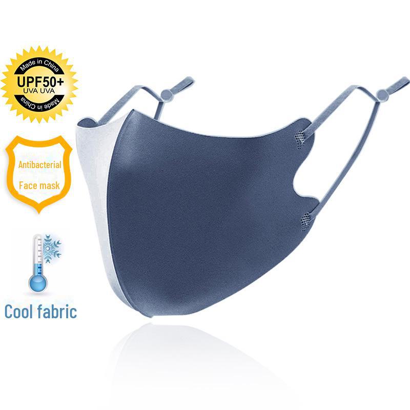 Дышащая солнцезащитная маска Ice Silk с ушными петлями и настраиваемым логотипом