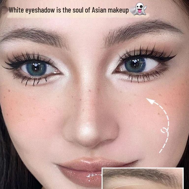 Палетка матовых теней MGL в двух тонах: Пудра для сияния влажного/сухого нанесения, хайлайтер, контур и румяна в одном.