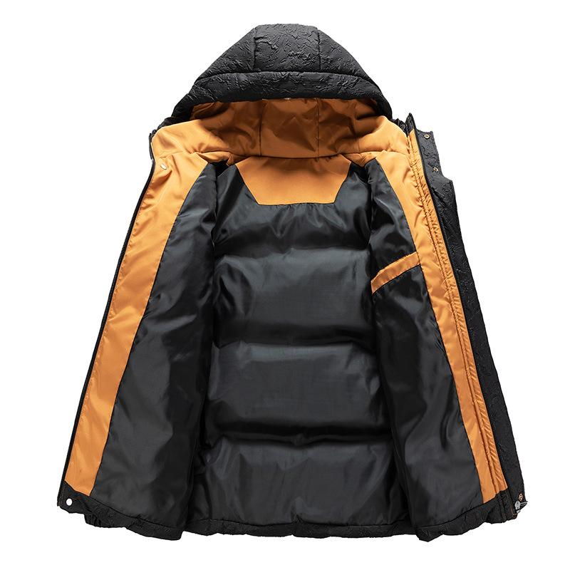 Men's Winter New Korean Version of Cotton-padded Coat Trend Thick Hooded Coat