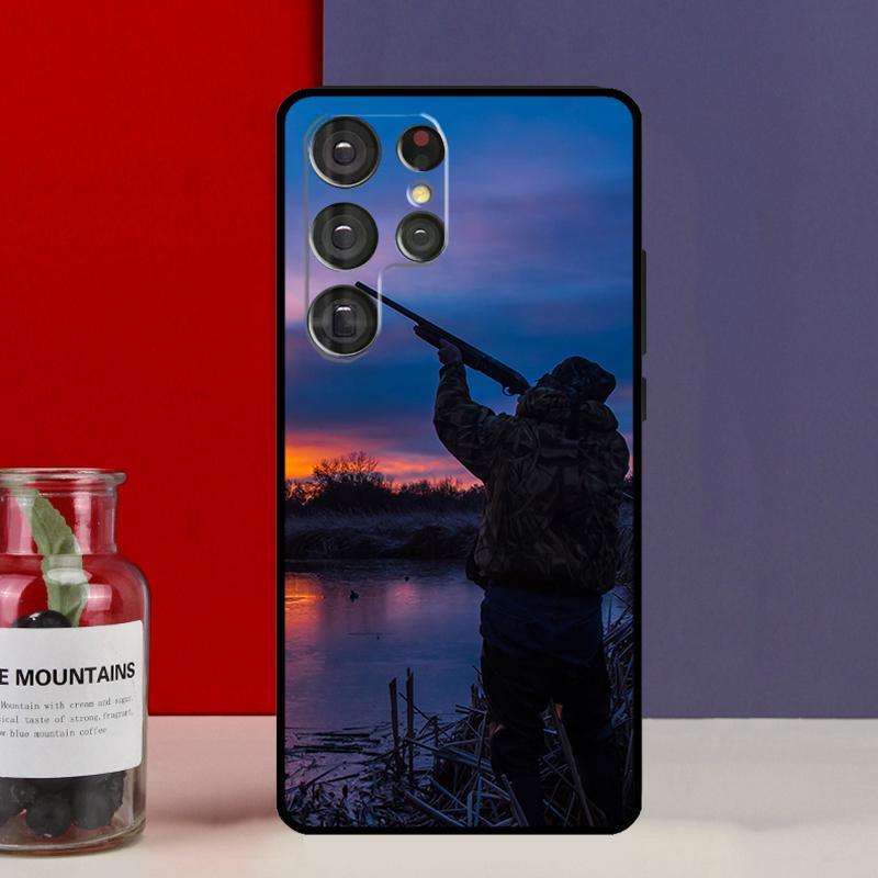 Чехол-футляр Hunter Man Fishing Dog для Samsung Galaxy S25 Ultra S9 S10 S20 S21 S22 Plus S23 Ultra S24 FE