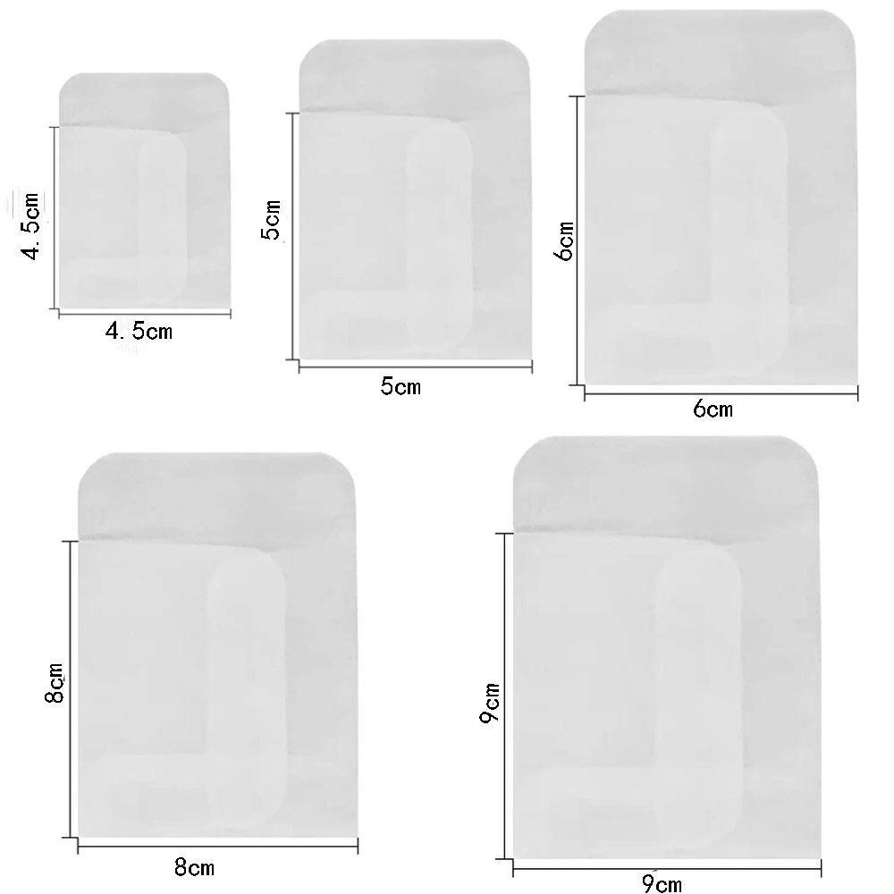 50pcs Transparent Mini Packing Envelope Bags Sulfuric Acid Paper Jewelry Packing Bags Small Stamps