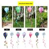 Colorful Design Hot Air Balloon Transparent Material Rainbow Windmill  Garden Decoration