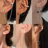 Европейские и американские серьги-клипсы с длинной кисточкой-цепочкой - Универсальный корейский стиль в духе феи для женщин
