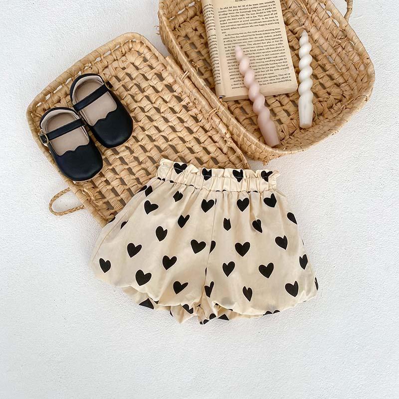 Весенне-летняя рубашка на подтяжках с милым бантом для девочек и шортами, детская хлопковая одежда из 2 предметов, повседневные топы для малышей, костюм