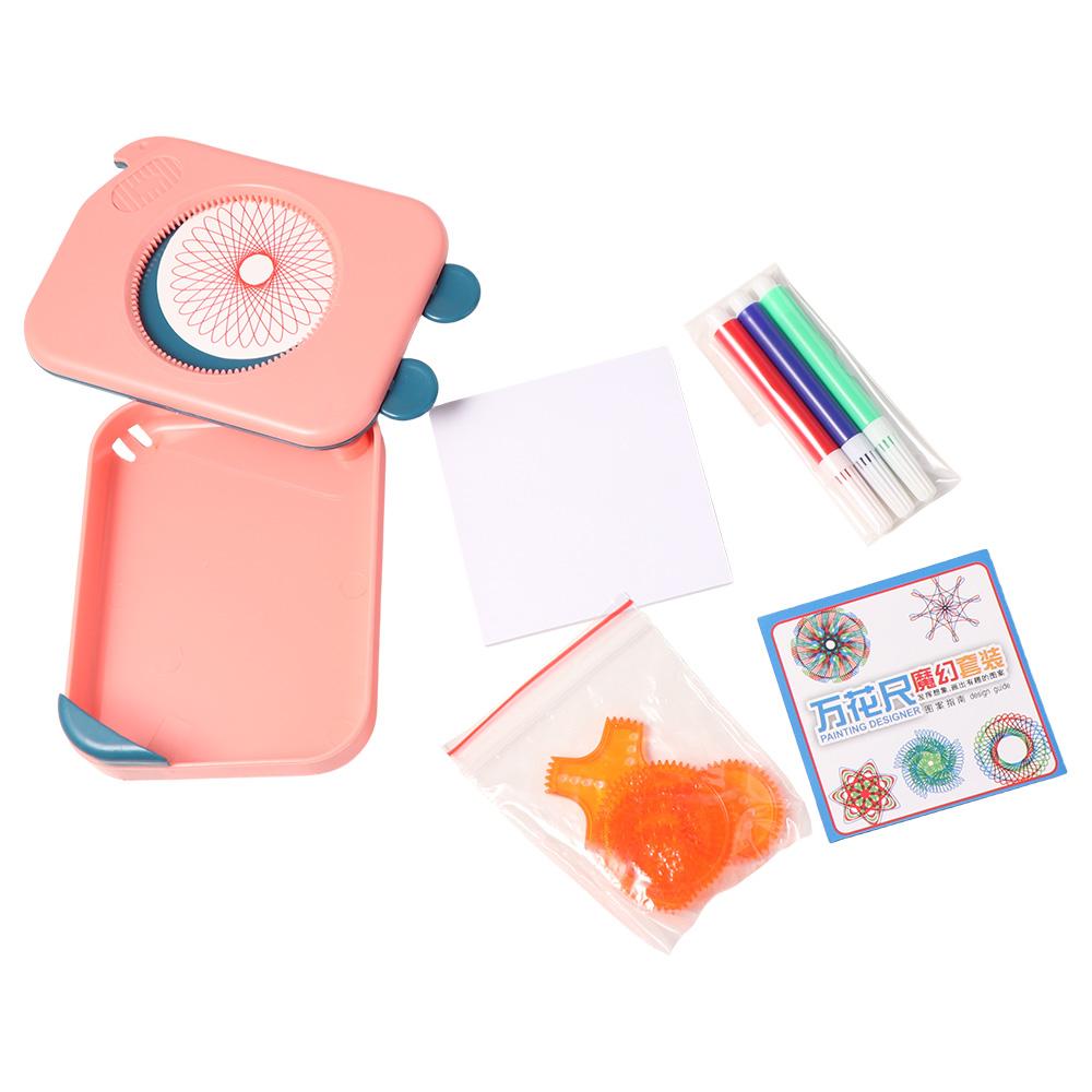 Multifunctional Drawing Art Spirograph Set Geometric Ruler Drafting Tools Primary School