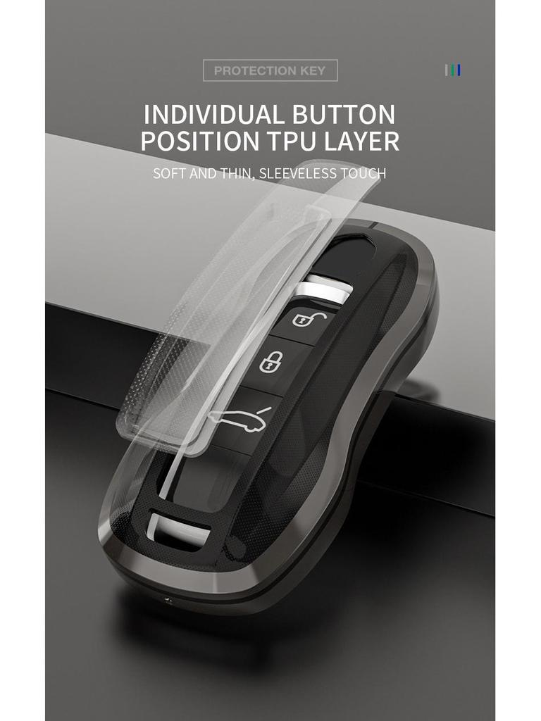 Porsche Key Shell: Compatible with 718, Cayenne, 911, Macan, Panamera Models