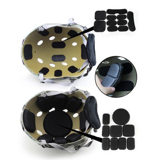 1 комплект подушечек для шлема, очень мягкая, впитывающая влагу, регулируемая, ударопрочная, удобная посадка, подушка для шлема, запасной комплект, принадлежности для шлема