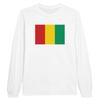 Футболка с длинными рукавами - PIXELFORMA - Drapeau de la Guinée - 100% хлопок - Длинные мужчины - Оптимальный комфорт