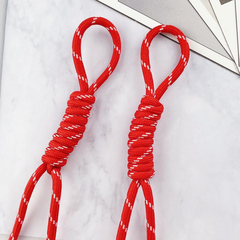 Плетеный шнурок в стиле Miu, 5 мм: Пятицветный DIY Брелок для Сумки, Паракорд, Брелок для Ключей, Ручная Работа, Полиэстер, Модный Ремешок для Телефона