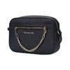 Michael Kors MK Jet Set Chain Zip Однотонная с логотипом Кожаная сумка-мессенджер для поездок Женская сумка на плечо Черная 35S1GTTC7L-BLACK