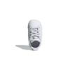 Adidas Stan Smith Crib White Переливающиеся детские кроссовки Cloud-White Silver-Metalic FY7892