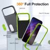 Military Armor Shockproof Phone Case For iPhone 17 Air 17 Pro Max Strong Defender Invisible Kickstand Cover