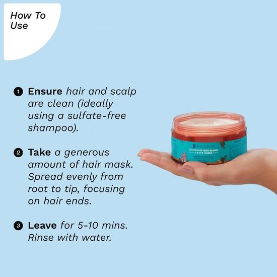 Pilgrim Korean Argan Oil Hair Mask For Dry & Frizzy Hair With White Lotus And Camellia | Hair Mask  | For Men & Women | 200Ml, 1 Count