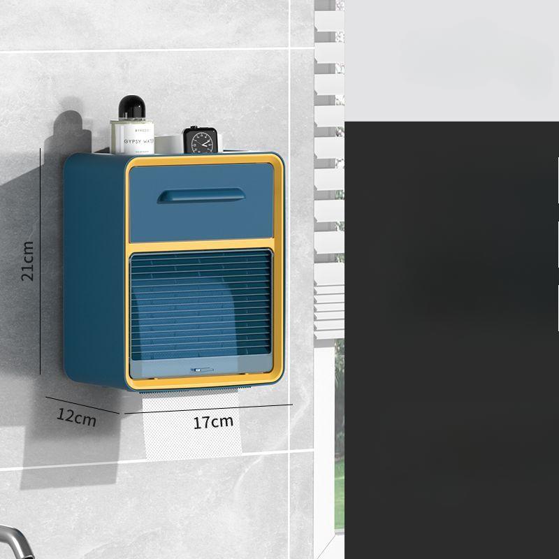 Toilet Tissue Box Storage Rack Tissue Paper Box Non Perforated Wall Mounted Waterproof Tissue Holder