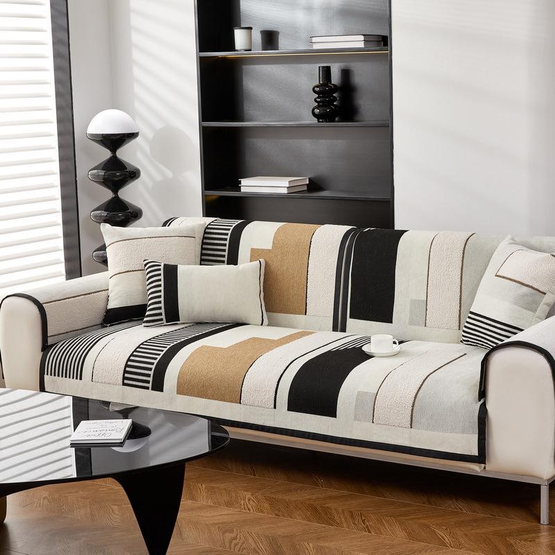 Chenier Four-Season Universal Sofa Cushion, Non-Slip, High-End Light Luxury Seat Cushion, Nordic Simple Style Sofa Cover Towel