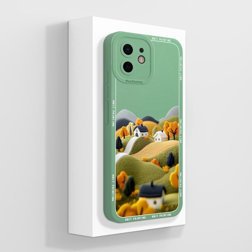 Для iPhone 12 11 XR 6 7 8 Plus Mini Pro Max Чехлы для телефонов Милые плюшевые узоры с кроликами Жидкий силикон Пылезащитная защита Мягкая задняя крышка Для чехла iPhone