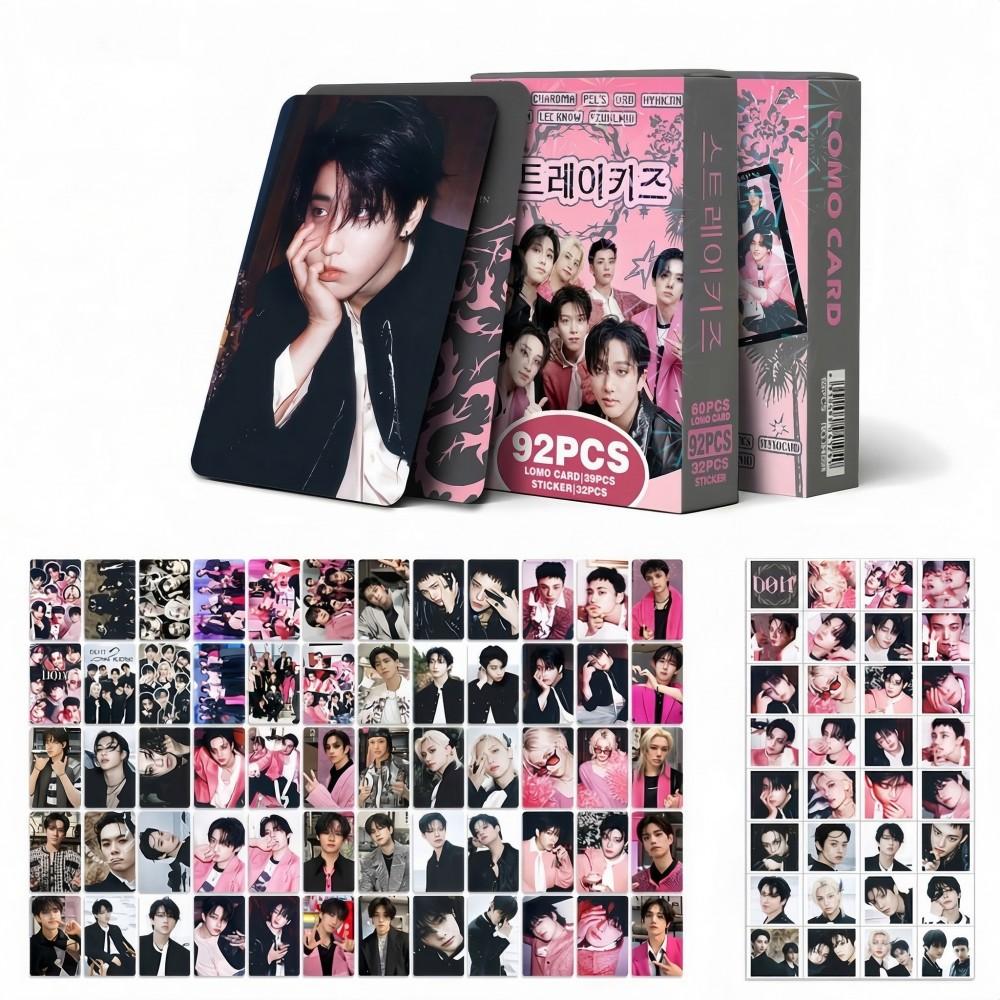 K-POP Stray Kids 92 шт. LOMO Карточки + Наклейки Фотокарточки Stray DO IT Анимация Мерч Подарки для Фанатов Коллекционные Карты 2026 Последние