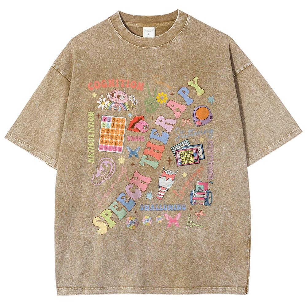 Милая мультяшная футболка с монограммой, женская, свободная, свободного покроя, с коротким рукавом, цветной топ с монограммой Y2k, лето