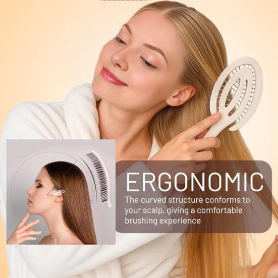 Женская расческа для распутывания волос Антистатическая Волнистые Прямые Влажные Массаж кожи головы Вентилируемая Расческа для волос Сухие волосы Объемная укладка