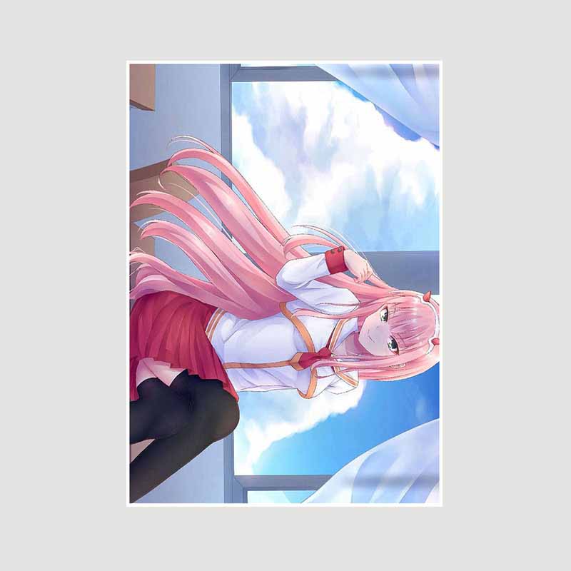 Белая книга Аниме Плакаты Художественная живопись Классика Аниме Darling in The Franxx Плакат Домашний декор Фреска Гостиная Украшения Принты Картины Подарки