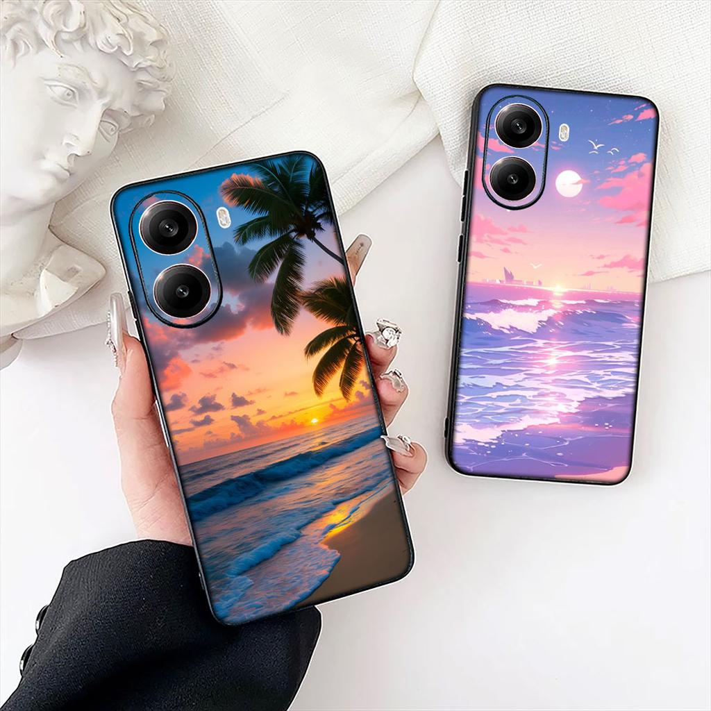 Чехол для телефона Samsung Galaxy S25 Edge S24 S23 FE Plus Ultra A16 A15 A55 A57 5G с дизайном «Морской пляж Путешествие Горы» Защитный чехол