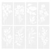 Garden Fence Large Flower Stencils-DIY Decoration,Giant Reusable Floral Stencil For Painting On Wood Walls Fence Pattern