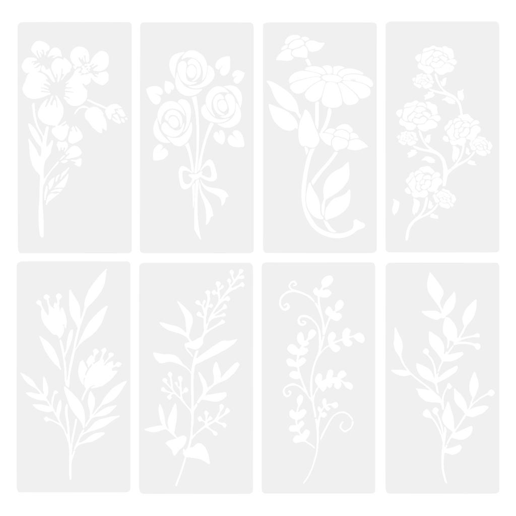 Садовый забор, большие цветочные трафареты-украшение своими руками, гигантский многоразовый цветочный трафарет для рисования на деревянных стенах, узор забора