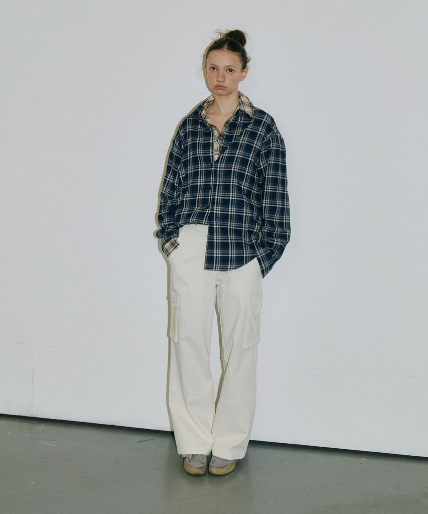 AUTHENTI Studded Check Shirt_Navy