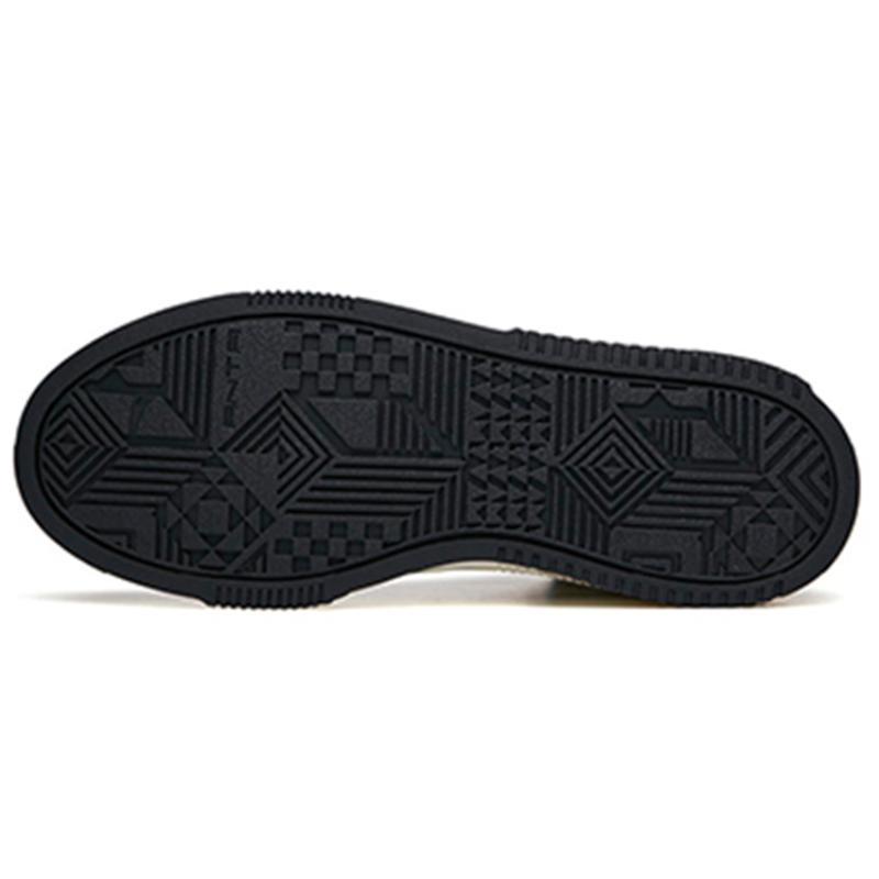 Anta Коллекция Life Устойчивые к износу Высокие Кеды для Скейтборда Женские Белые Черные Кроссовки 922138011-6