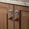 French Luxury, Cabinet Door Handle, Wardrobe Door Drawer, Antique Style, Walnut Wood, Round Ball, New Chinese Style, Pendant Small Handle