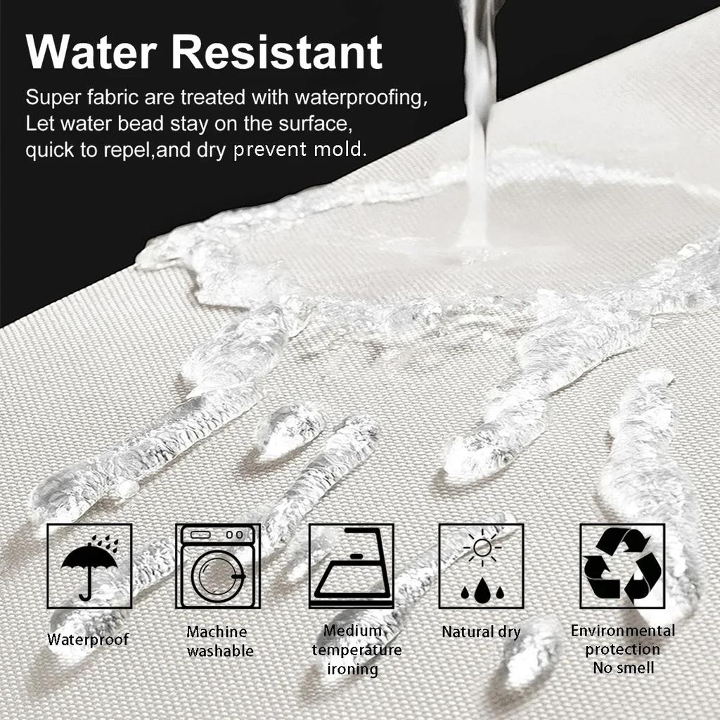 1PC Pearl Floral Pattern Printed Shower Curtain, Rural Life Style, with 12 Hooks, Bathroom Showers, Bathtub, Home Use