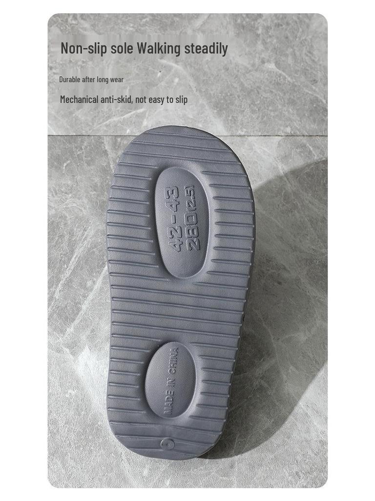 Мужские очень большие пушистые вельветовые хлопковые тапочки - Зимняя коллекция 2024, Теплая и удобная домашняя обувь