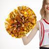 Yousheng Double-headed Metallic Pom Poms Cheerleading Flower Ball with Handle Team Sports Spirit Party Kids Adults Cheer Pompoms