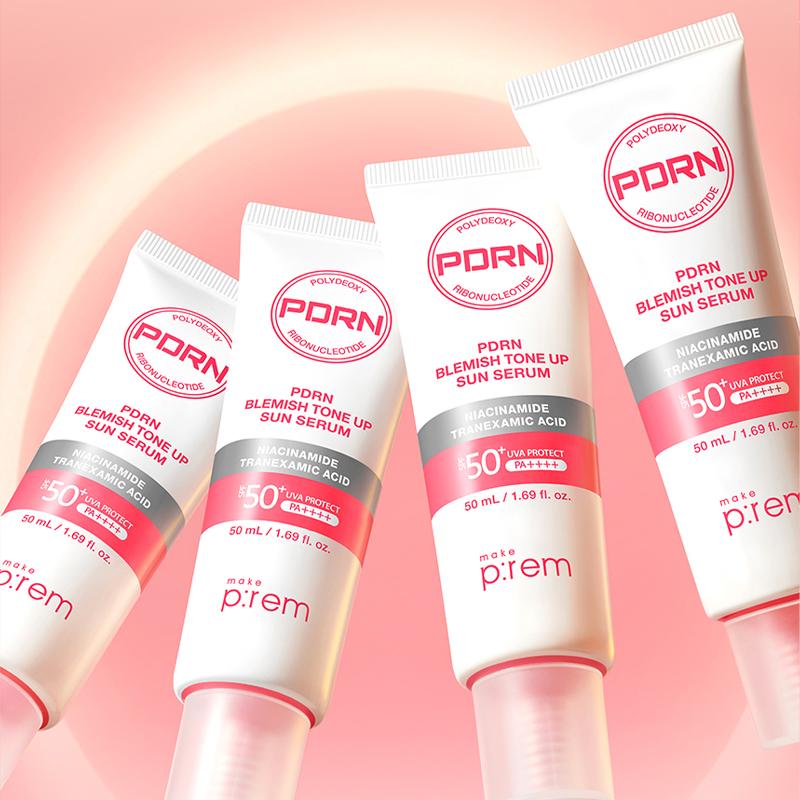 Make P:REM Солнцезащитная сыворотка PDRN для выравнивания тона кожи с пятнами SPF 50+ PA++++ 50 мл