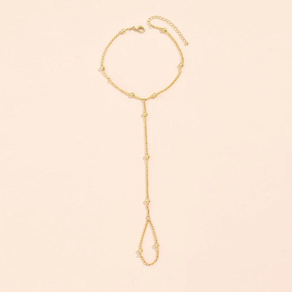 Простая цепочка из рисовых бусин, креативный браслет в стиле легкой роскоши, новый браслет-цепочка, женский