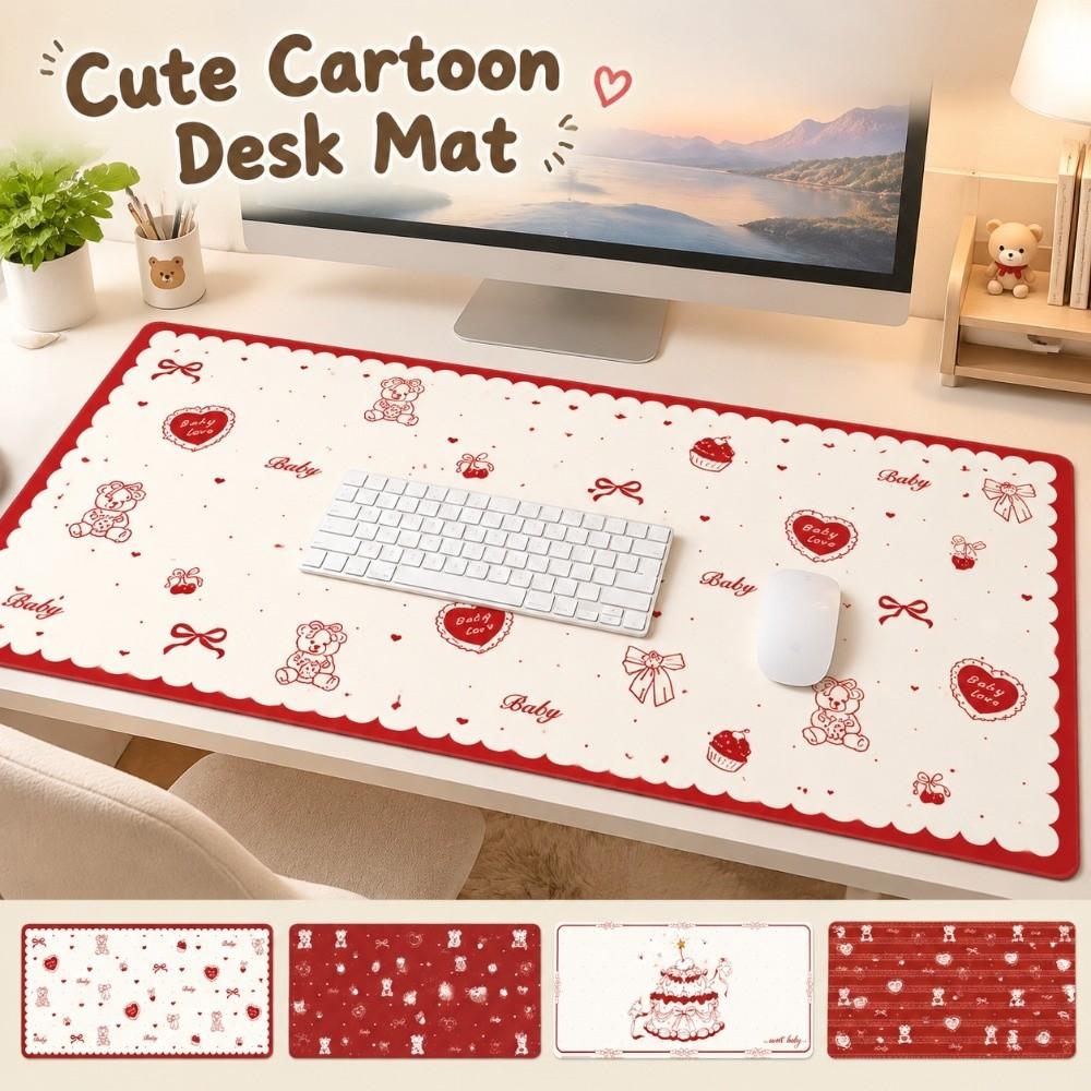 Large Size Keyboard Mice Mat Cartoon Pattern Computer Desk Protector New Rubber Mouse Pad Office