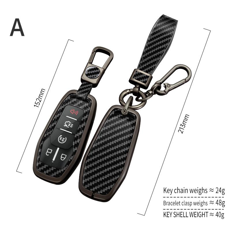Styling Mouldings Alloy Car Remote Key Case Cover Protect Shell Bag For Ford Fusion Mondeo Mustang F-150 Explorer Edge Lincoln M