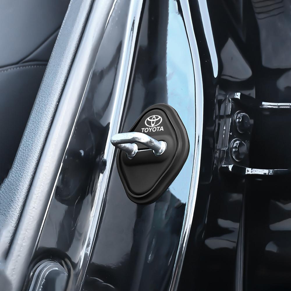 2/4 шт. Силиконовая наклейка-защита замка двери автомобиля для Toyota Avalon Mirai Avensis Prado Hilux VVT-I 4WD Corolla E150 E120 Sw4