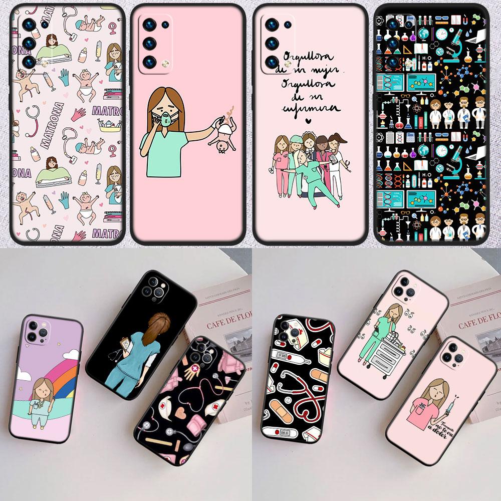 Doctor Nurse Shell Phone Case for Samsung Galaxy A11 A12 A13 A15 A52S A53 A55 A56 A70 A71 A72 A73 F06 F16 F56 S10 Plus S10e