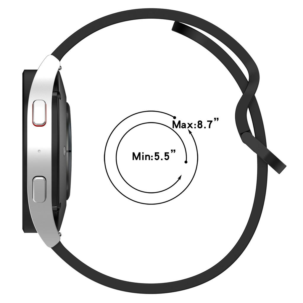 Для Samsung Galaxy Watch6 Classic 43мм/47мм Силиконовый ремешок для часов 20мм Регулируемый браслет