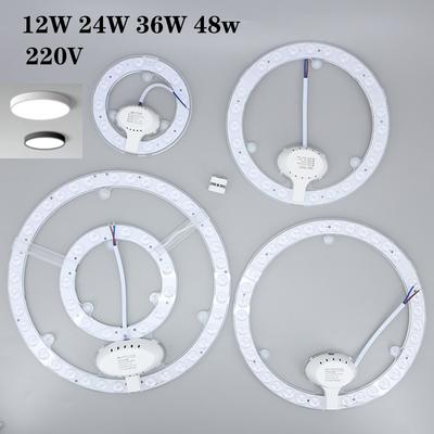 AC 220V 240V 12W 24W 36W 48w белые светодиодные лампы чипы PANEL Circle Light Круглая потолочная панель источник круглая панель Высокое качество