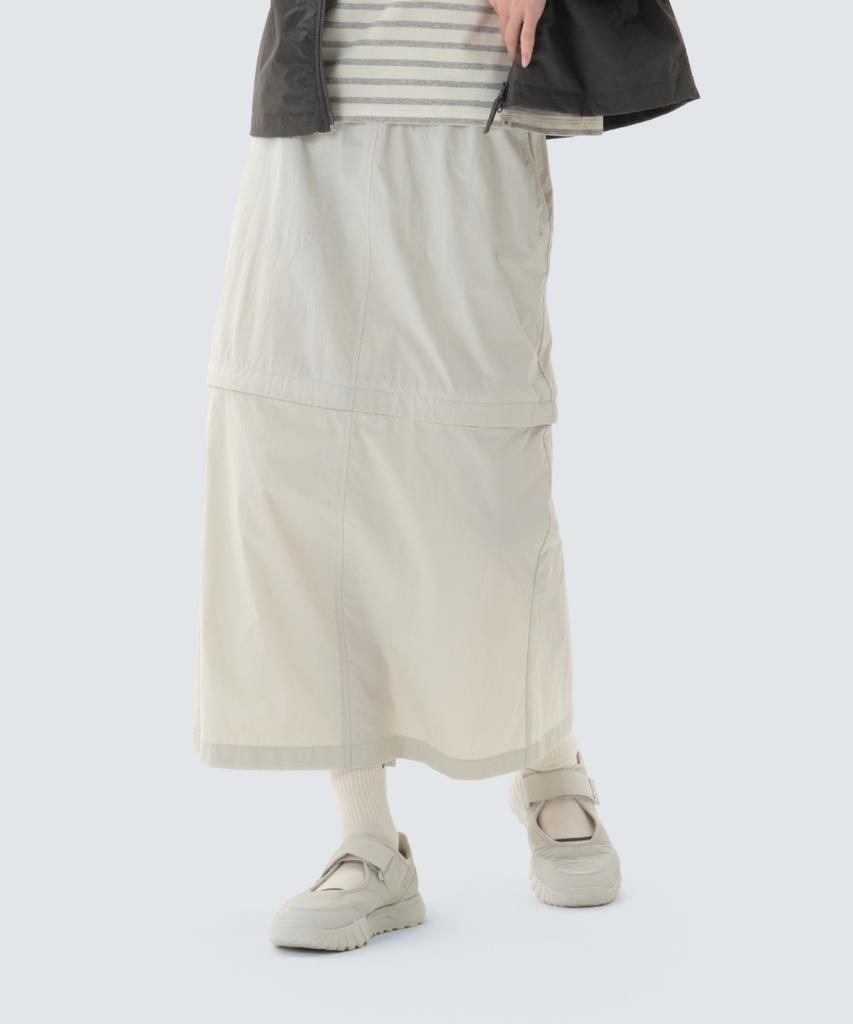 SNOWPEAK APPAREL Легкая отстегивающаяся юбка из таслана (S26Mwlsk55) Светло-бежевый