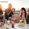 KEMORELA Набор из 1/4 Стеклянный стакан с крышкой и без крышки, с трубочкой, прозрачный стакан для бабл-ти, стеклянная банка для пива, кружка для мокко, посуда для напитков